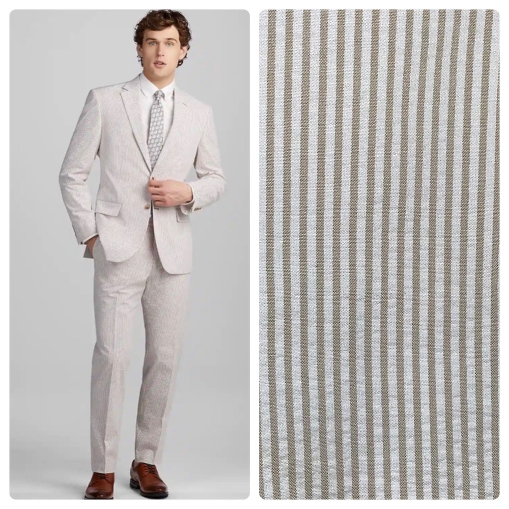 Jos A Bank 1905 Collection Tailored Fit Stripe Suit